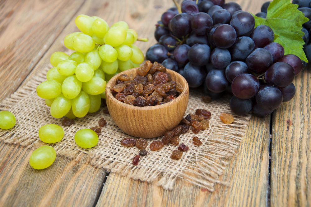 Raisins and Grapes
