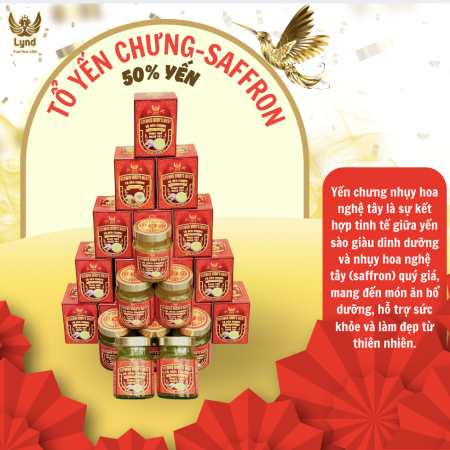 Tổ Yến Chưng Saffron- 50% yến