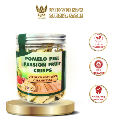 Vỏ bưởi sấy giòn chanh dây LYND 70g